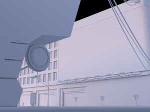 City street scene Modelo 3D