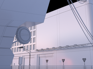 City street scene Modelo 3D