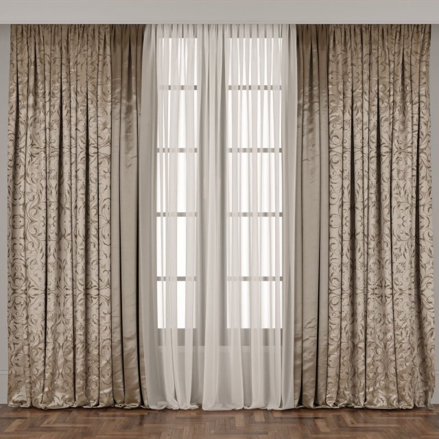 Curtains BT Modello 3D .c4d .max .obj .3ds .fbx .stl .blend 