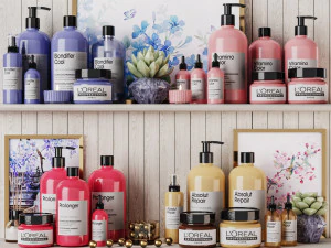 CONJUNTO Decorativo LOREAL Modelo 3D