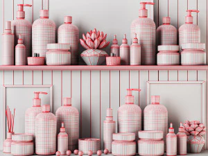 Decorativ LOREAL SET 3D Model