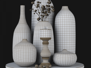 Vase Wooden 3Dモデル