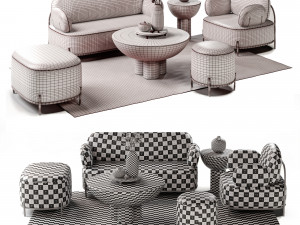 Set furniture Coco pink 3D 模型