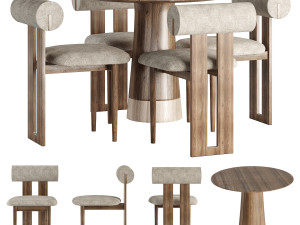 Dining set Hippo Model 3D