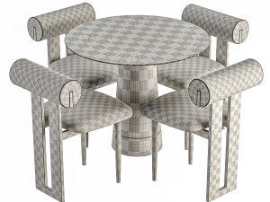 Dining set Hippo Model 3D