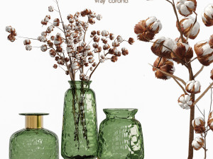 Set bouquets 08 3D Model
