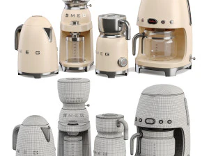 Conjunto Smeg Modelo 3D