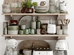 Accessori cucina smeg 02 Modello 3D