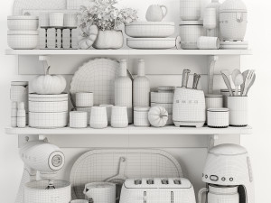 Kitchen accessories smeg 02 3D 모델