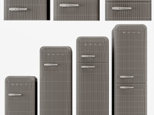 SMEG Rrefrigerators 01 3D Model