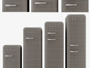 SMEG Rrefrigerators 01 3D Model