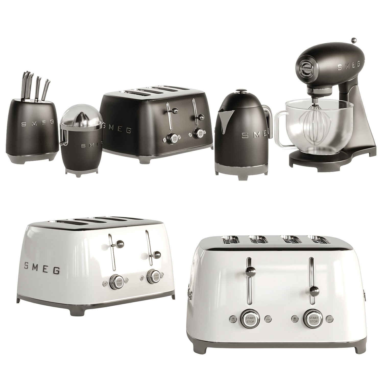 Set of kitchen appliances SMEG 04 | 3D model