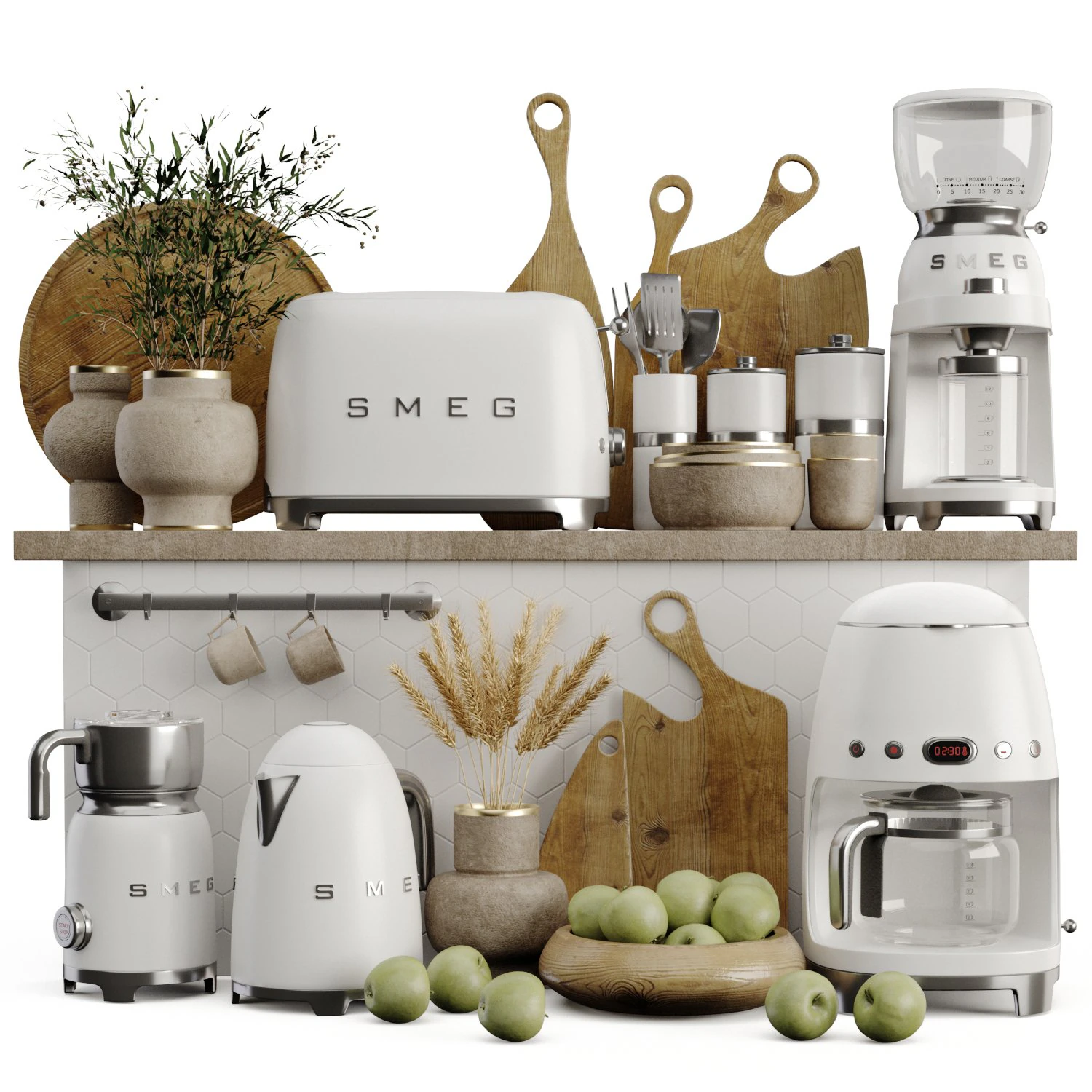Collection smeg 03 3D Model .c4d .max .obj .3ds .fbx .stl .blend