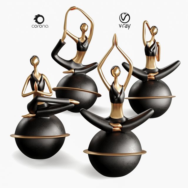 Balleriana statue Modelo 3D .c4d .max .obj .3ds .fbx .stl .blend 