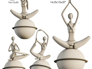 Balleriana statue 3D Model