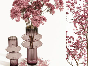 Pink bouquet 03 3D Model