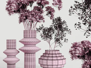 Pink bouquet 03 3D Model