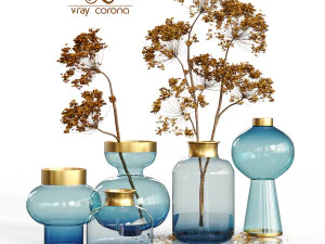 Buquês Azul 04 Modelo 3D