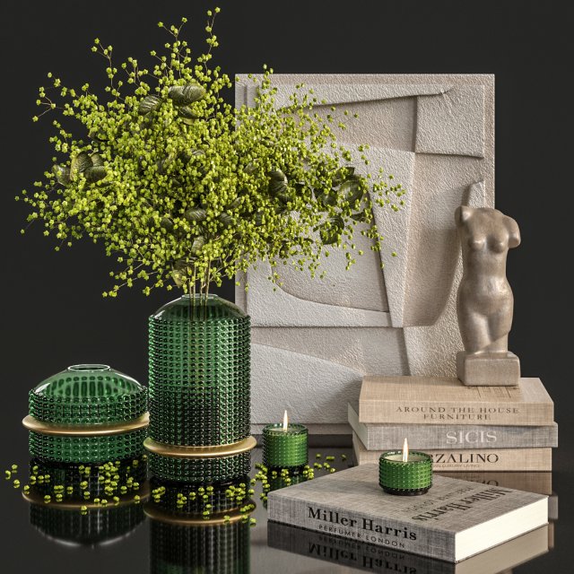 Decor set 002 3D-Modell .c4d .max .obj .3ds .fbx .stl .blend 