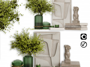 Decor set 002 3D-Modell