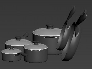 Non-Stick-Kitchen-Accessories Modello 3D
