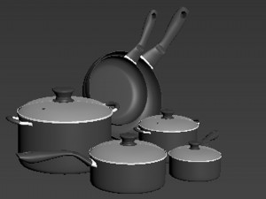 Non-Stick-Kitchen-Accessories Modello 3D