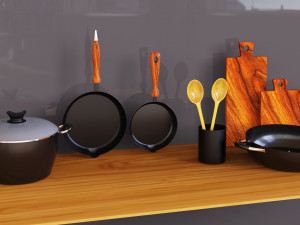 Non-Stick-Kitchen-Accessories Model 3D