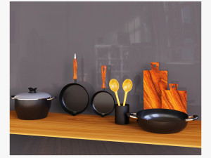 Non-Stick-Kitchen-Accessories Model 3D