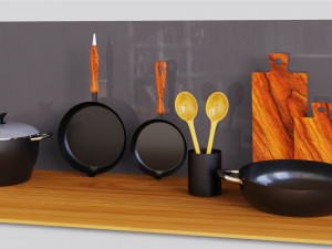 Non-Stick-Kitchen-Accessories Model 3D