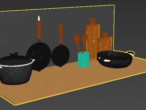 Non-Stick-Kitchen-Accessories Model 3D