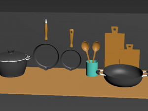 Non-Stick-Kitchen-Accessories Model 3D