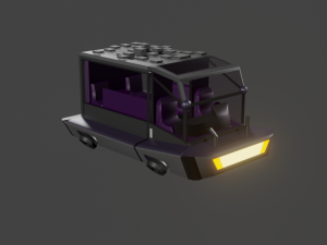 Futuristic space car 3D Model