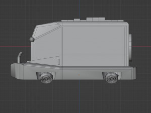 Futuristic space car 3D Model