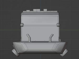 Futuristic space car 3D Model