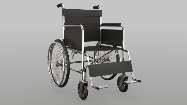 Wheel Chair 3D मॉडल .c4d .max .obj .3ds .fbx .stl .blend 