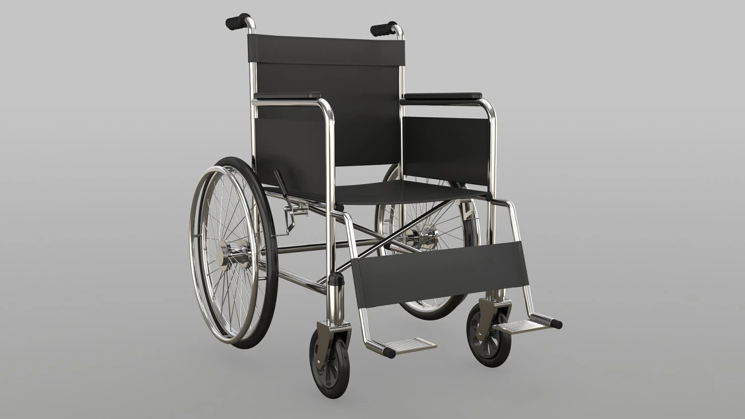 Wheel Chair 3D Model .c4d .max .obj .3ds .fbx .stl .blend 