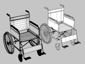 Wheel Chair 3D मॉडल