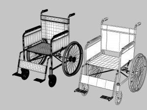 Wheel Chair 3D मॉडल