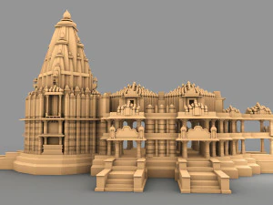 Somnath Temple 3D Model