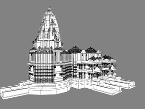 Somnath Temple 3D Model