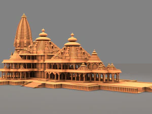 Ram Temple 3D Model