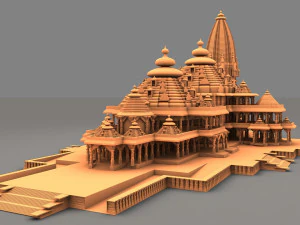 Ram Temple 3D Model