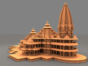 Ram Temple 3D Model