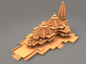 Ram Temple 3D Model