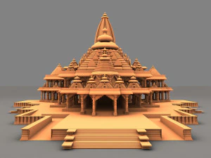 Ram Temple 3D Model
