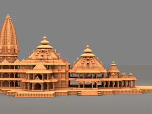 Ram Temple 3D Model