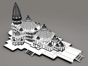 Ram Temple 3D Model