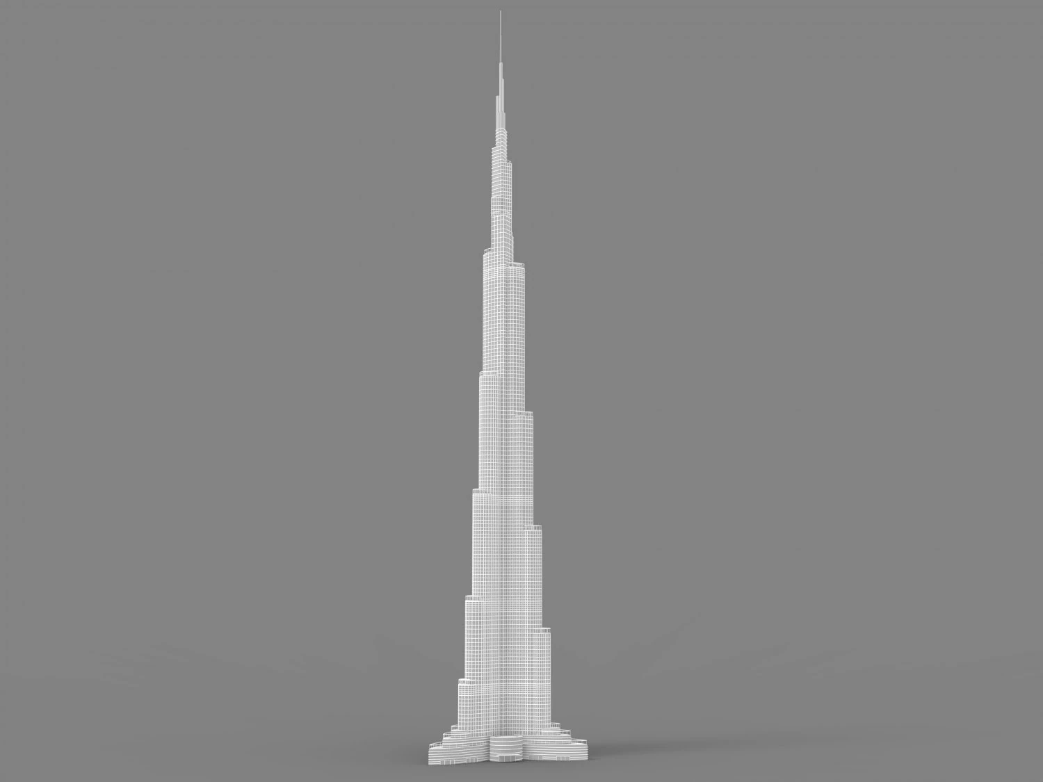 Bur&ccedil; Halife 3D Model .c4d .max .obj .3ds .fbx .stl .blend 