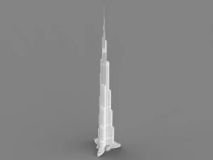 Bur&ccedil; Halife 3D Model