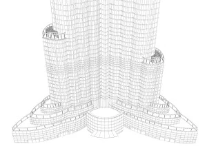 Bur&ccedil; Halife 3D Model